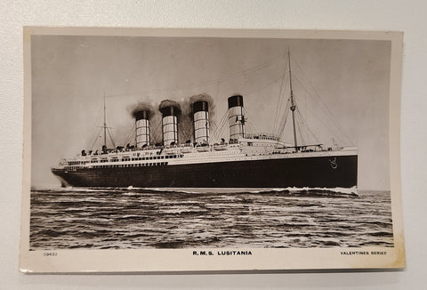 Cunard Line R.M.S. Lusitania Post Card