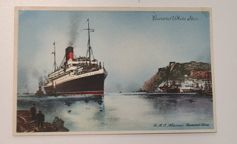 Cunard White Star R.M.S. Alaunia Post Card