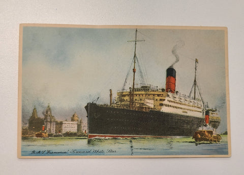 Cunard White Star R.M.S. Franconia Post Card