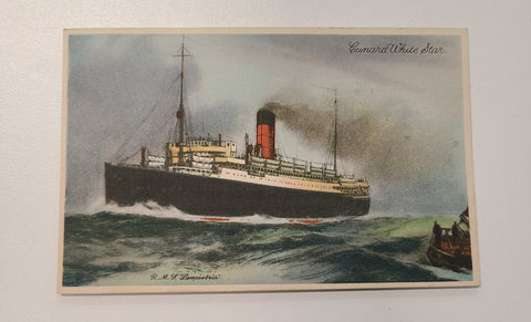 Cunard White Star R.M.S. Lancastria Post Card