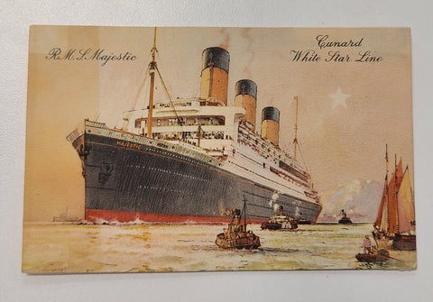 Cunard White Star R.M.S. Majestic Post Card