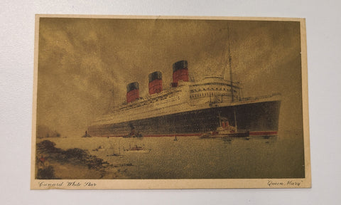 Cunard White Star R.M.S. Queen Mary Post Card