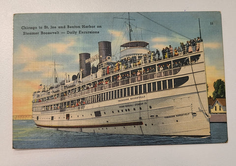 Roosevelt Steamship Company's S.S. Theodore Roosevelt Post Card