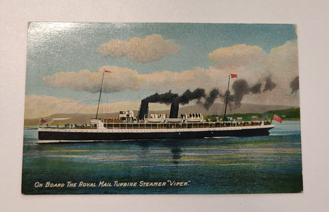 G and J Burn's Company's S.S. Viper Postcard