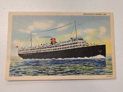Merchant & Mariner's Line Post Card