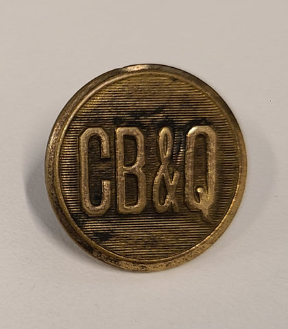 Chicago Burlington & Quincy "CB&Q" Railroad Large Uniform Button