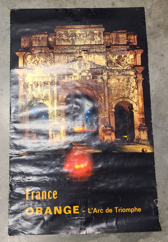 France Orange L'Arc de Triomph Poster