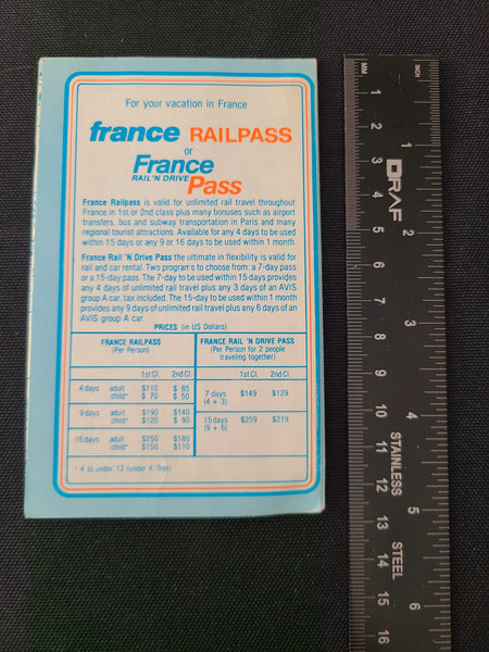 French National Railroads SNCF TGV Schedules (May 28th, 1988)