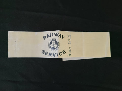 North Eastern Railway Waxed Cloth WWI Service Armband