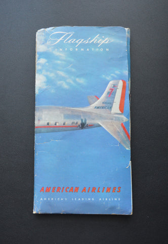 American Airlines DC-7 Flagship Flight Folder (1955)
