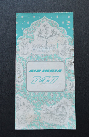 Air India 747 Boarding Pass "BOM" (1970s)