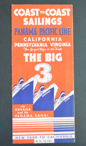 Panama Pacific Line Timetable (1935)