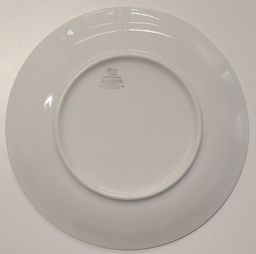 United States Lines Presentation Plate
