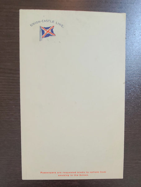 Union Castle Line M.V. Winchester Castle Breakfast Menu