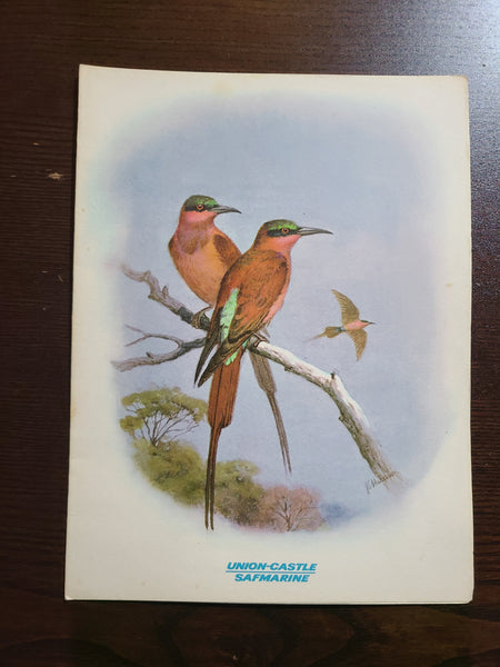 Union Castle Line R.M.S. Pendennis Castle Dinner Menu