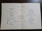Union Castle Line R.M.S. Pendennis Castle Dinner Menu