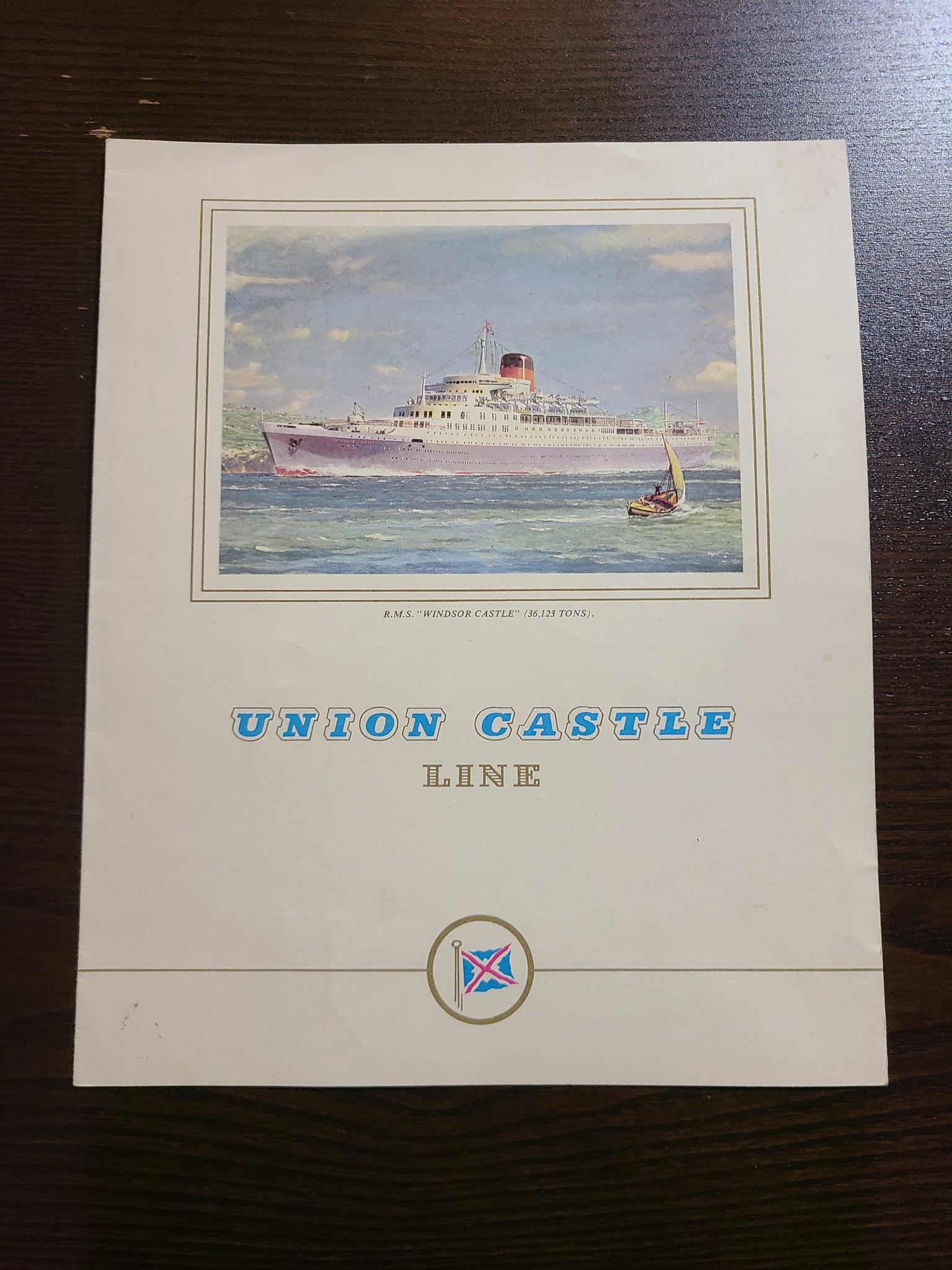 Union Castle Line R.M.S. Windsor Castle Lunch Menu