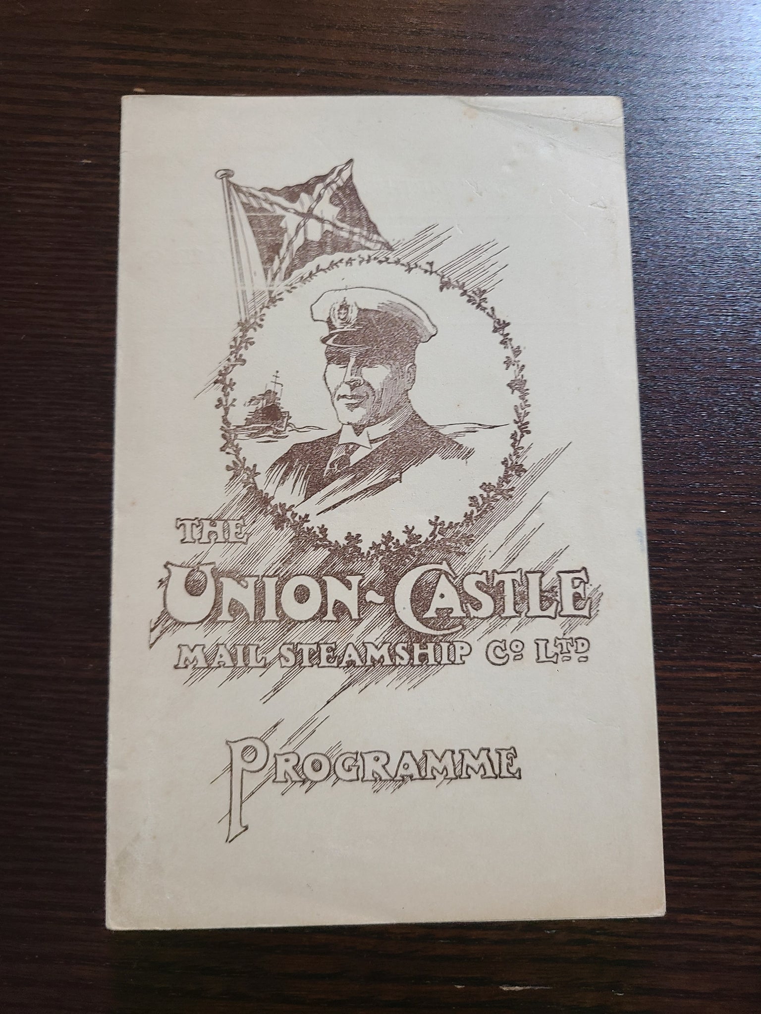 Union Castle Line S.S. Garth Castle Programme