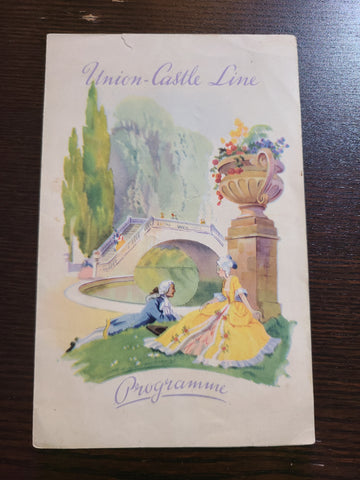 Union Castle Line S.S. Edinburgh Castle Music Programme