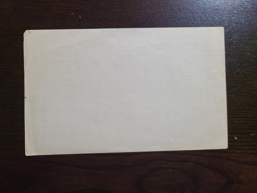 Union Castle Line Rates of Passage Card