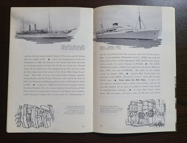 Union Castle Line "Then and Now, A Brief History" Booklet