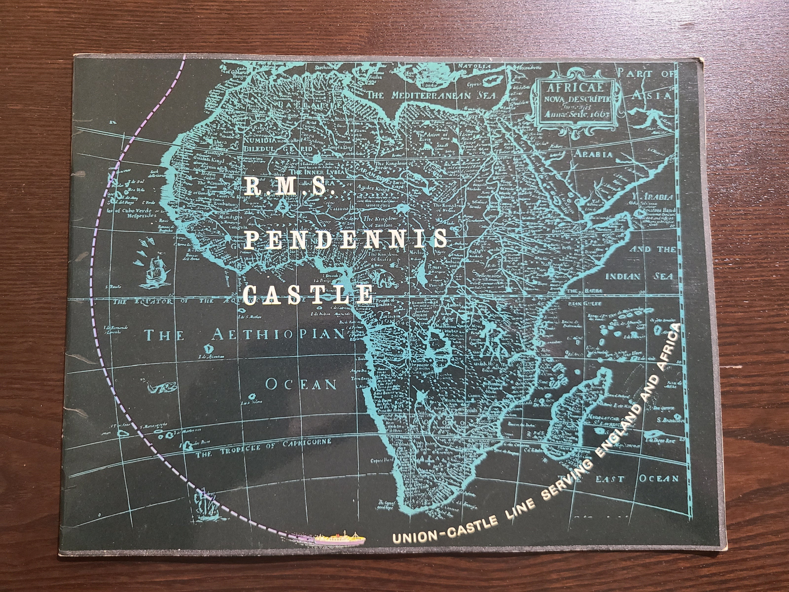 Union Castle Line R.M.S Pendennis Castle Brochure