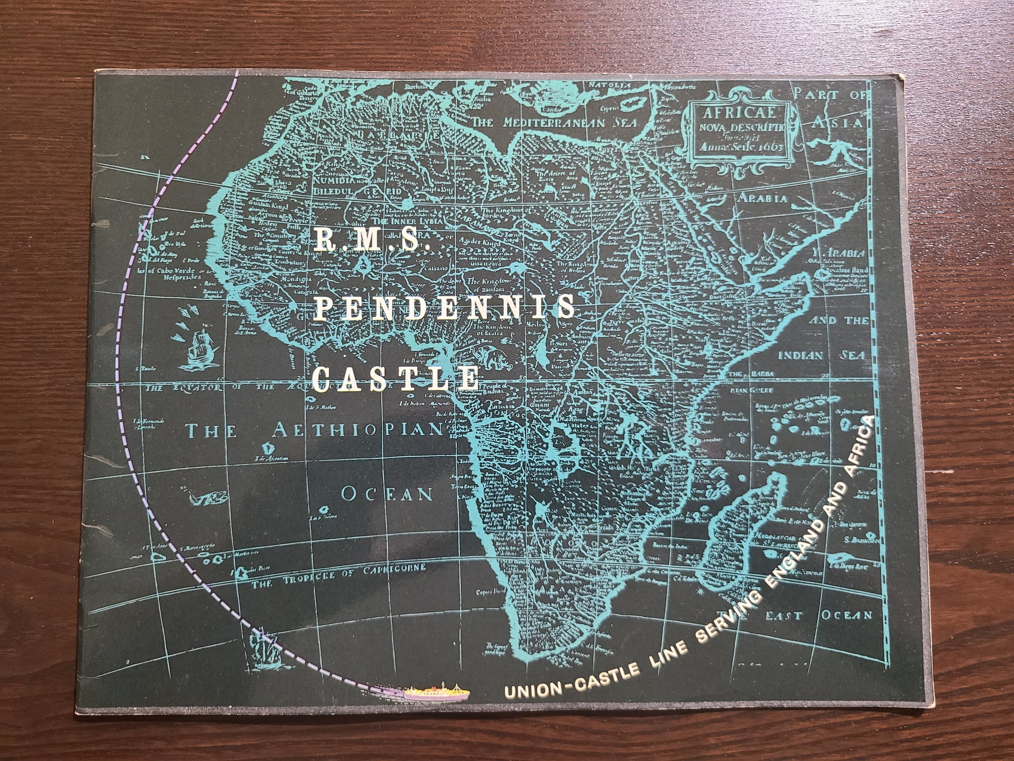 Union Castle Line R.M.S Pendennis Castle Brochure