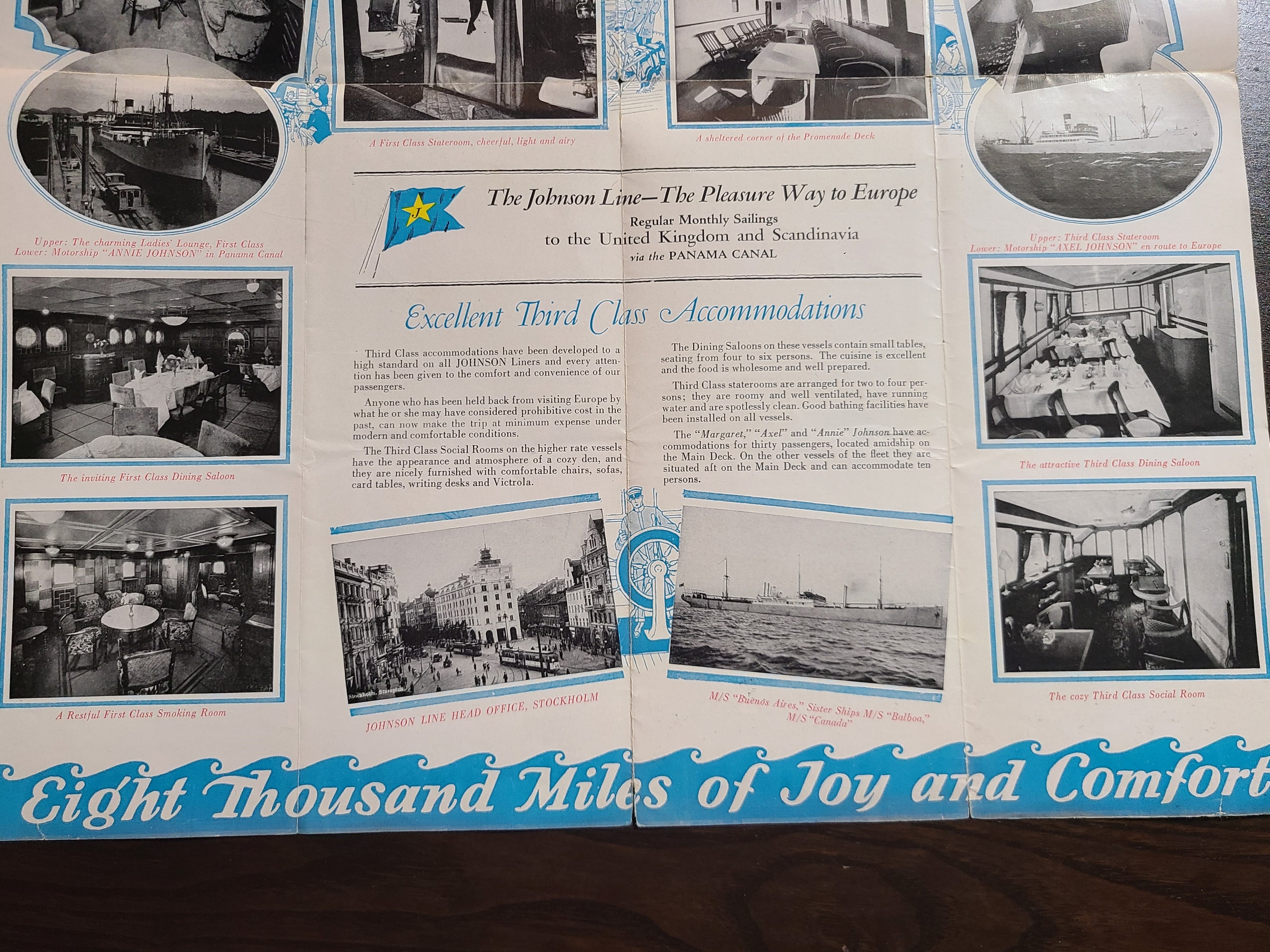 Grace Line via the Johnson Line Brochure