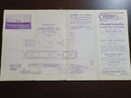 Furness Bermuda Line Rates & Sailings Brochure with fold out deck plan