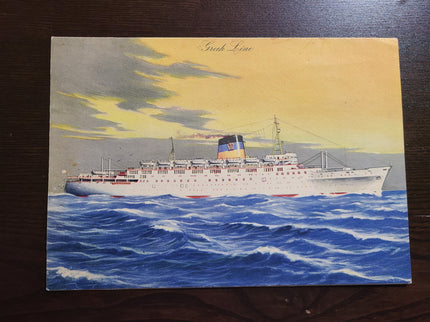 Greek Line T.S.S. Neptunia Lunch Menu