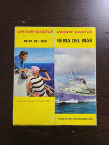 Union Castle Line M.V. Reina Del Mar Passenger Accommodations/Deck Plan