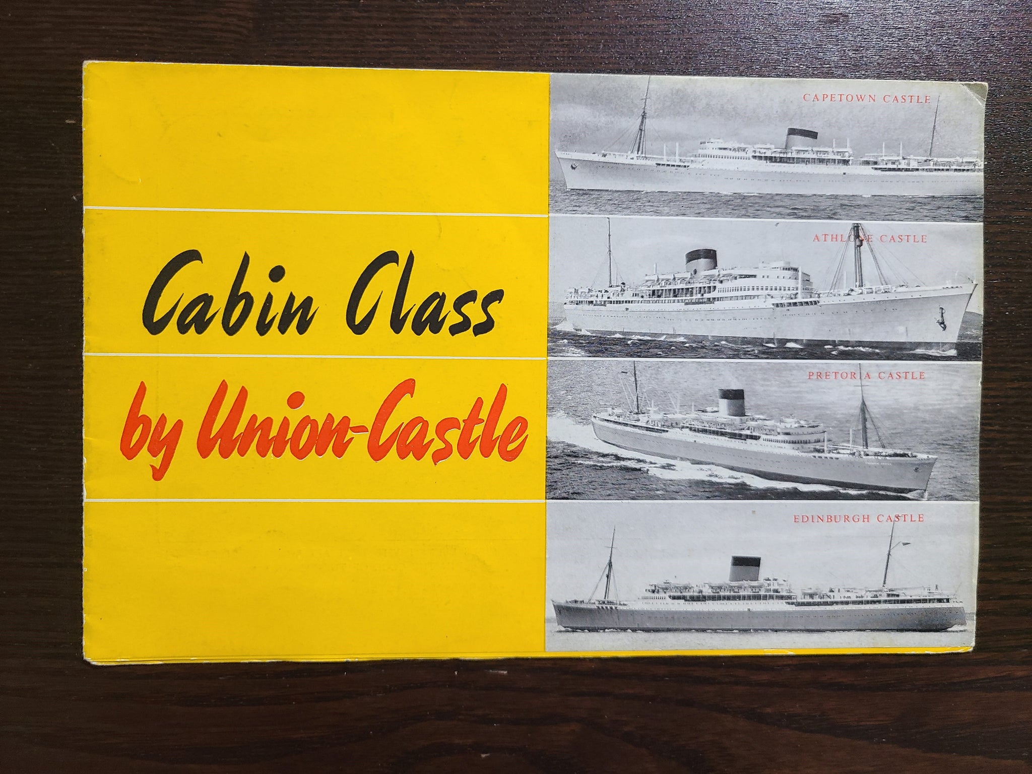Union Castle Line Cabin Class Deck Plan
