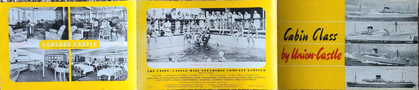 Union Castle Line Cabin Class Deck Plan