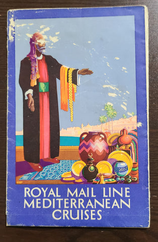 Royal Mail Line R.M.S.P Arcadian Brochure with Deck Plan
