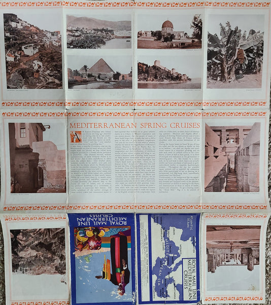 Royal Mail Line R.M.S.P Arcadian Brochure with Deck Plan