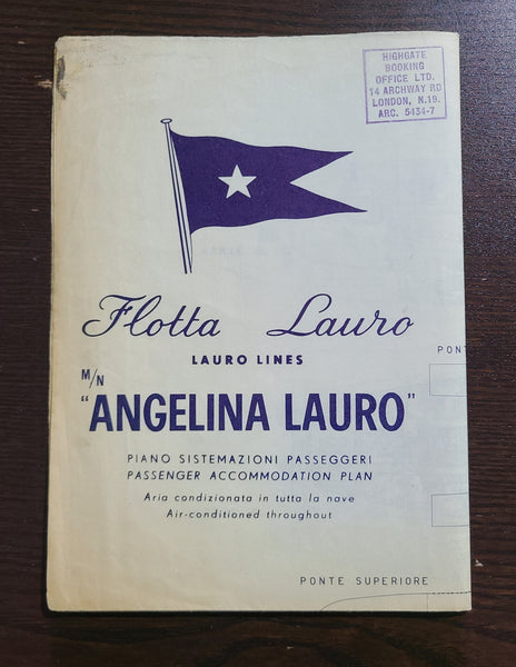 Lauro Lines M.S. Angelina Lauro Deck Plan