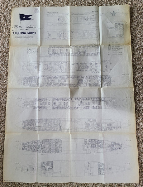 Lauro Lines M.S. Angelina Lauro Deck Plan
