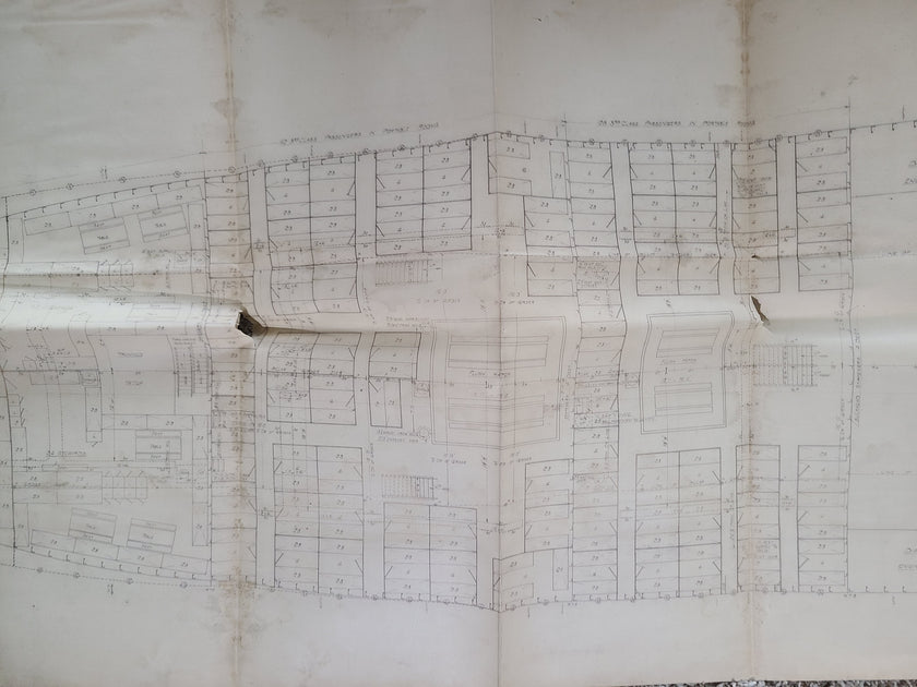 Cunard R.M.S. Alaunia Ship Lower Deck Plans