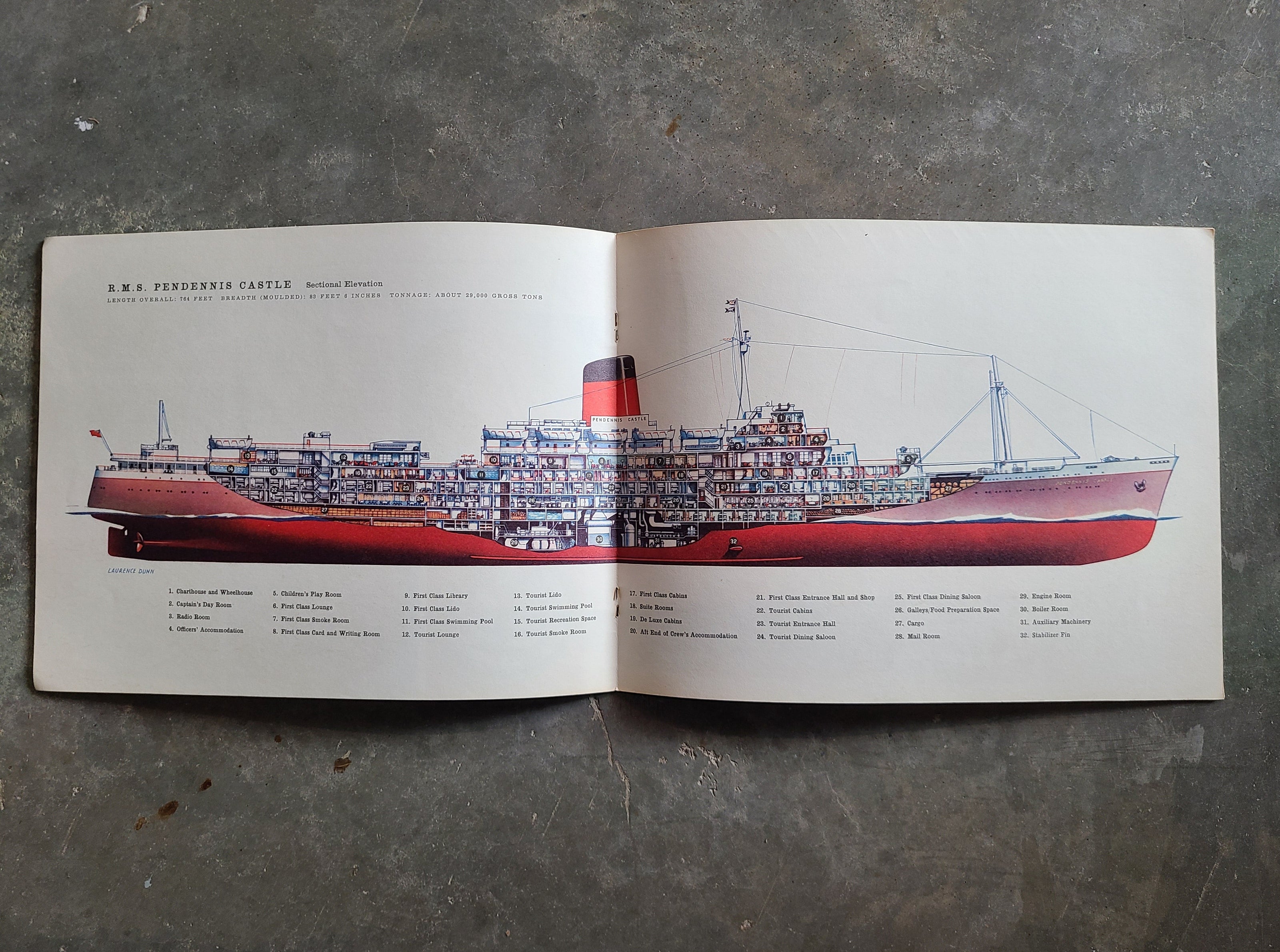 Union Castle Line R.M.S Pendennis Castle Brochure