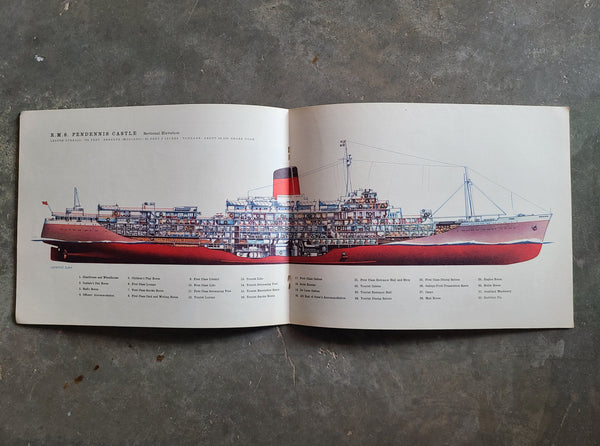 Union Castle Line R.M.S Pendennis Castle Brochure