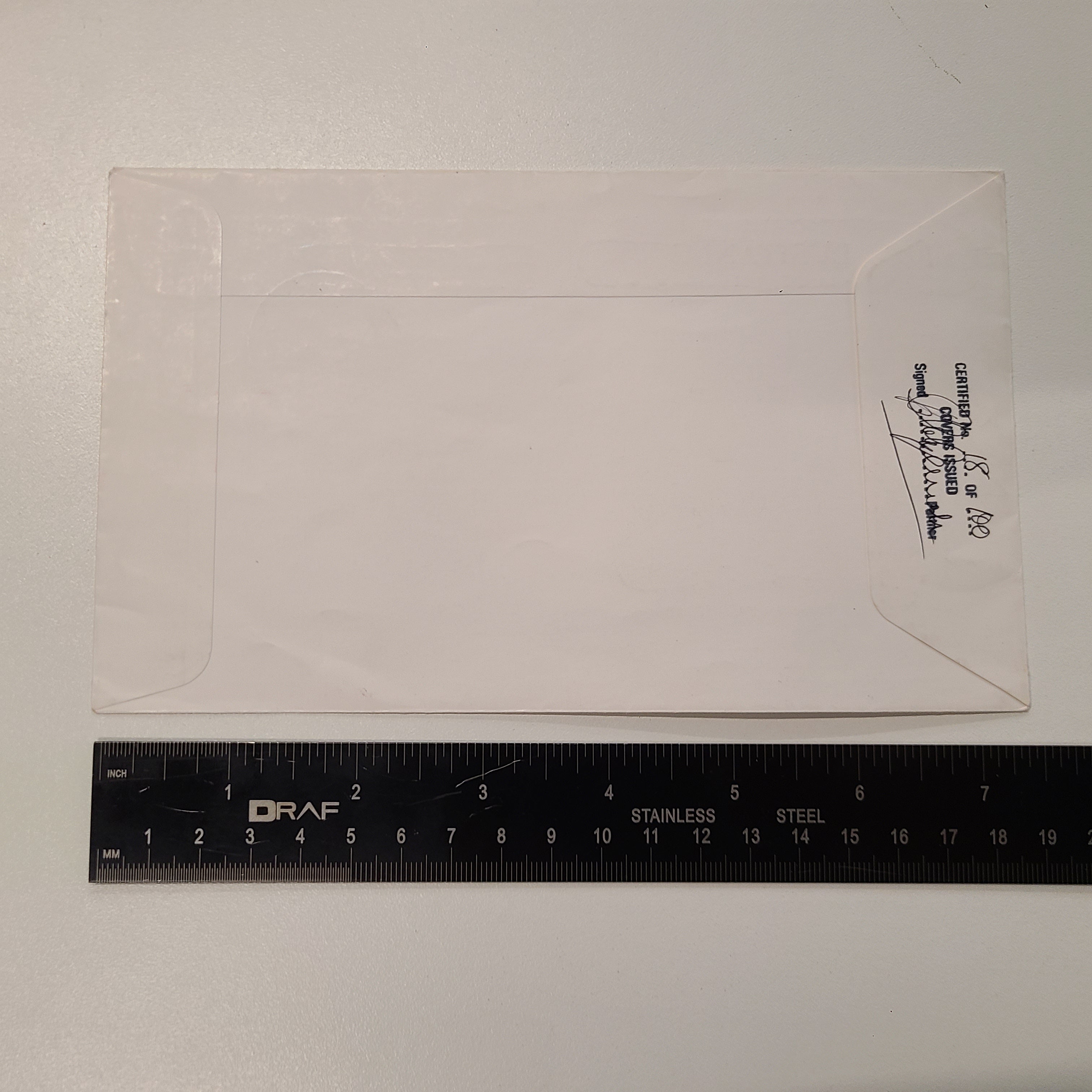 Cunard R.M.S. Lusitania Postal Cover Signed by Survivor Mrs. Alice Drury.