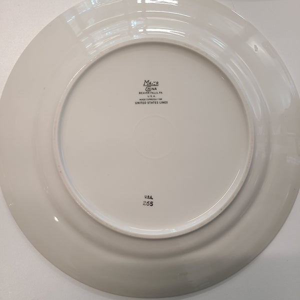 United States Lines Dinner Plate