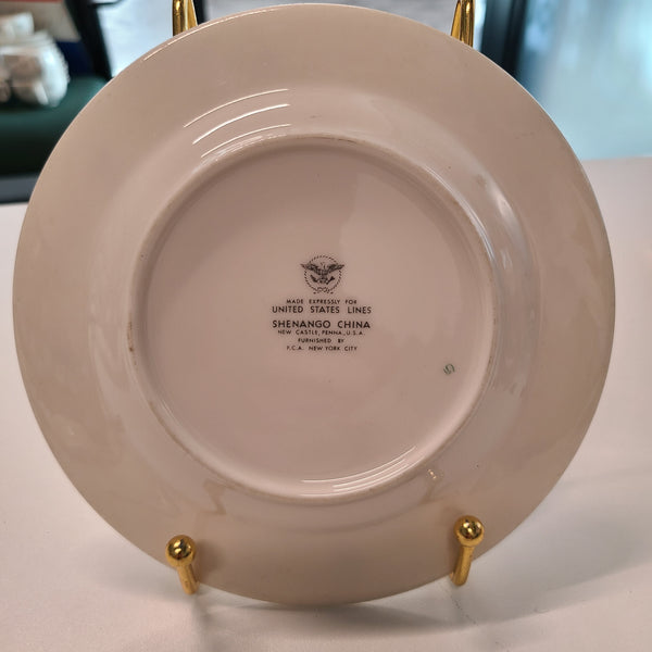United States Lines Dessert Plate