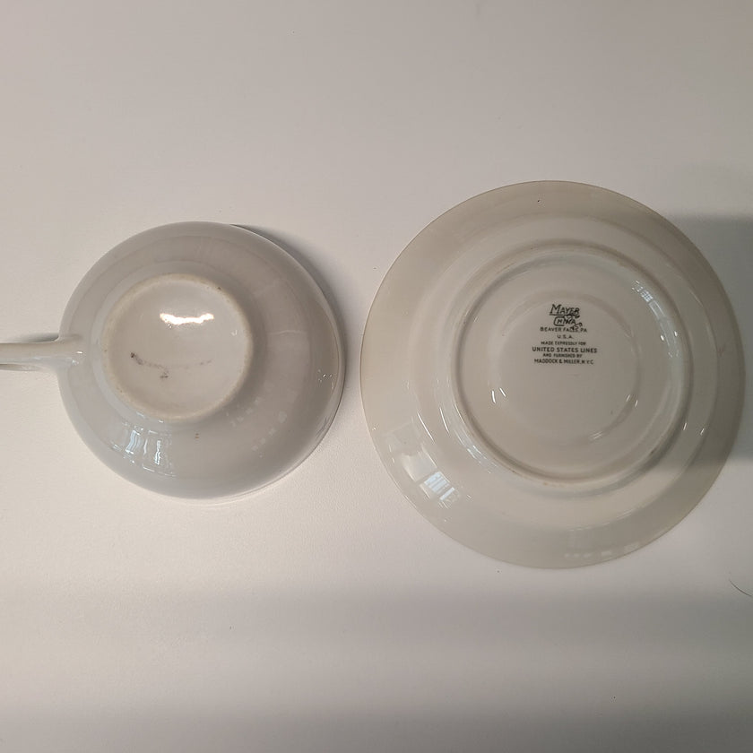United States Lines Cup & Saucer Set