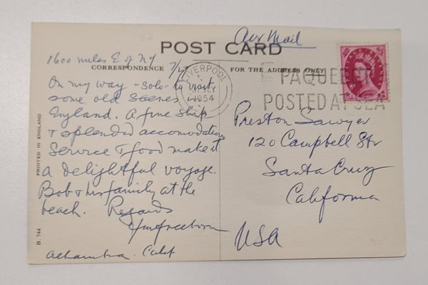 Cunard Line R.M.S. Media Post Card