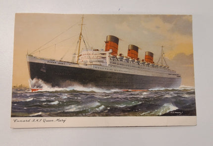 Cunard Line R.M.S. Queen Mary Post Card