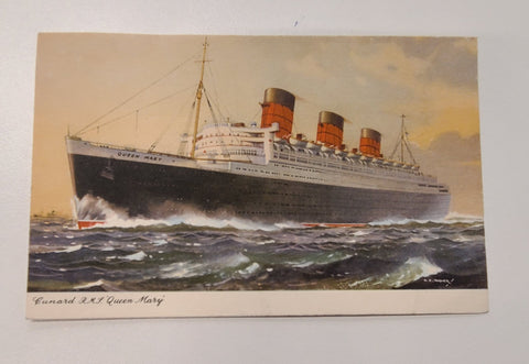 Cunard Line R.M.S. Queen Mary Post Card