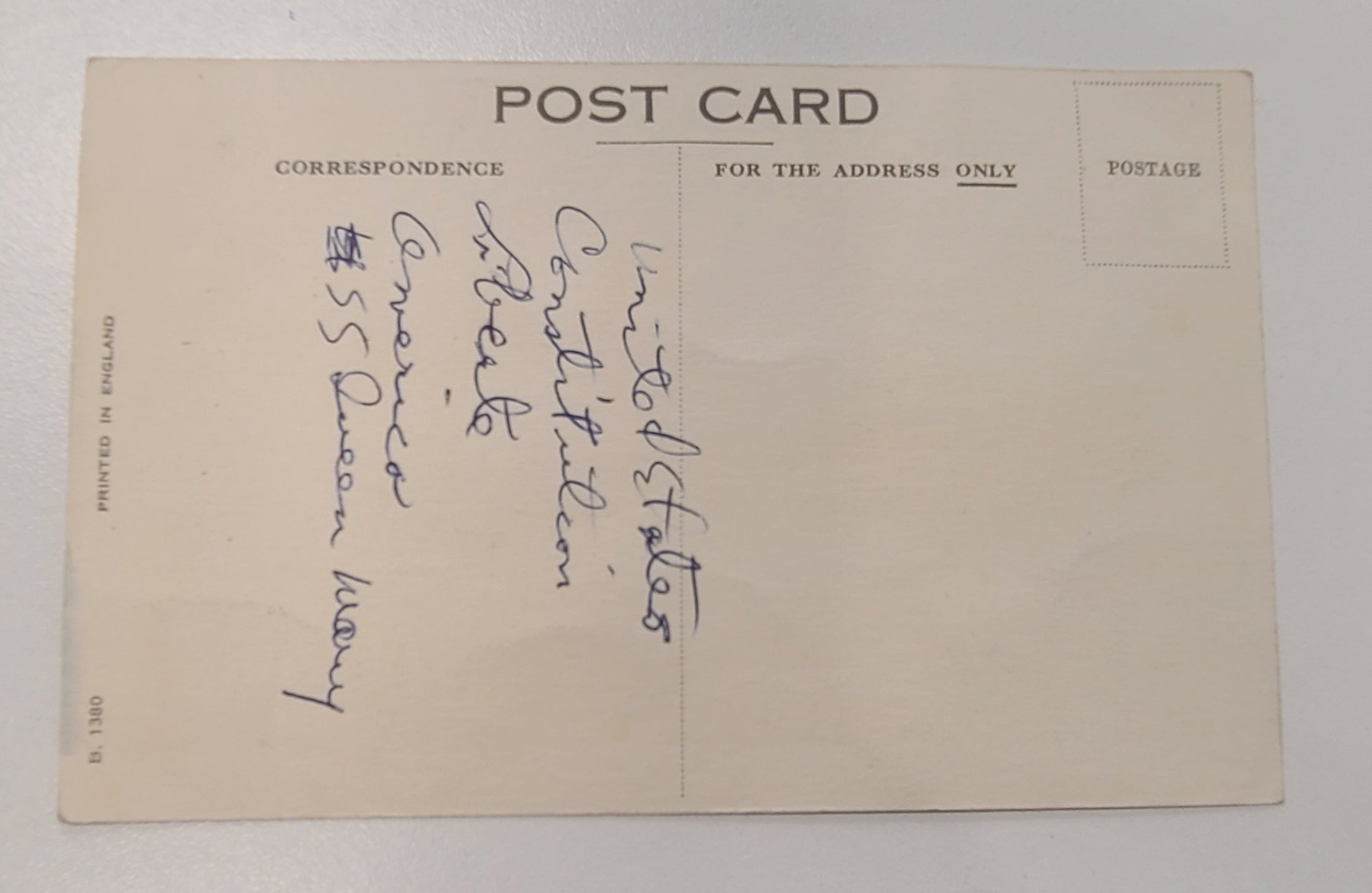Cunard Line R.M.S. Queen Mary Post Card