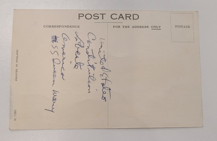 Cunard Line R.M.S. Queen Mary Post Card