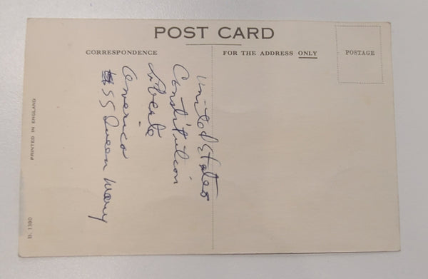 Cunard Line R.M.S. Queen Mary Post Card